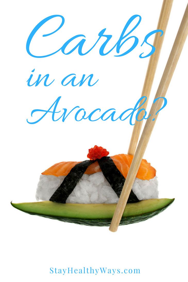 how many carbs in avocado sushi