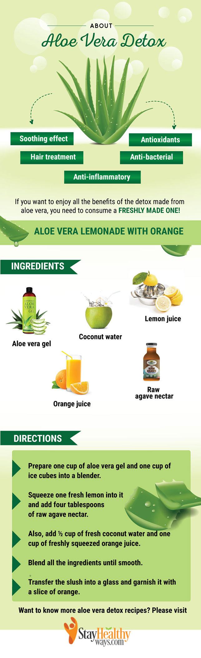 aloe vera detox infographic